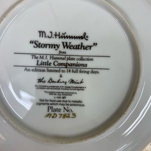 Collectible Hummel plate